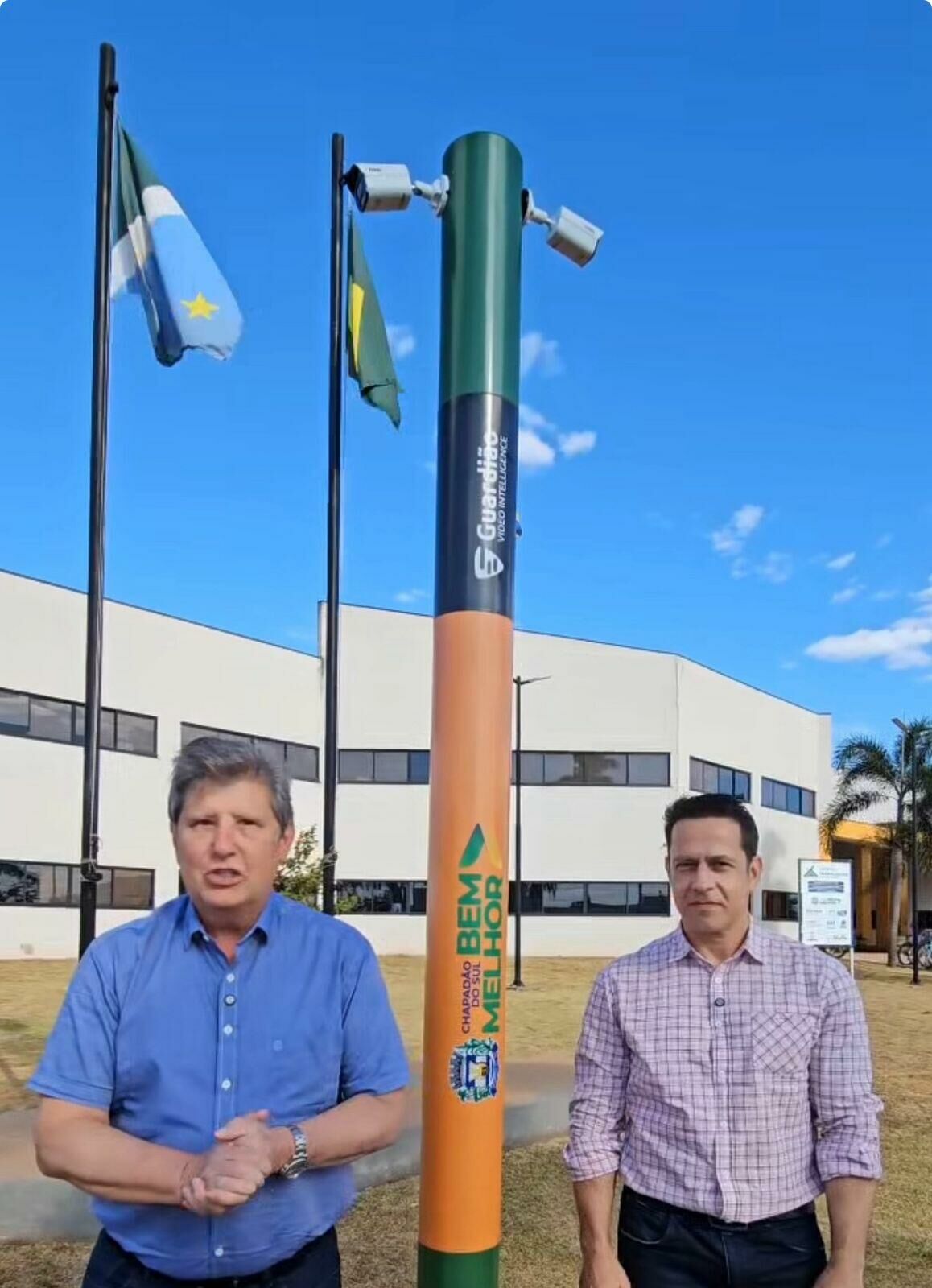 Imagem de compartilhamento para o artigo Chapadão do Sul será a primeira cidade do Estado a ter câmeras inteligentes revolucionando a segurança pública em MS da MS Todo dia